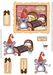 Mouse House New Home Topper and Decoupage