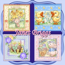 CUTE EASTER & Birthday 7.5 Decoupage & Inserts Bumper Kit