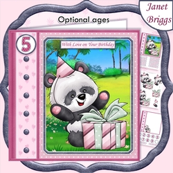 PANDA & SURPRISE GIFT 7.5 Decoupage Ages & Insert Mini Kit