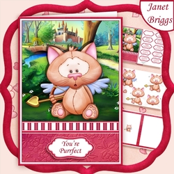 CUPID KITTY A5 Decoupage & Insert Mini Kit