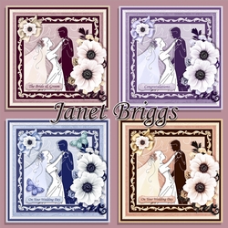 WEDDING BRIDE & GROOM 7.8 Decoupage & Inserts Bumper Kit