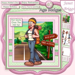HIKING HUMOUR 7.5 Decoupage & Insert Mini Kit