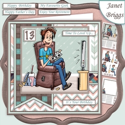 ONLINE GAMER 7.5 Decoupage, Ages & Insert Mini Kit