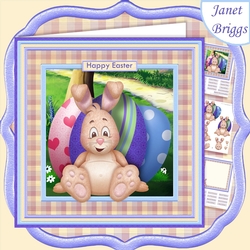 EASTER STEP AWAY FROM MY EGGS 7.5 Decoupage & Insert Mini Kit