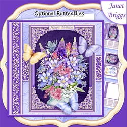 WILD FLOWERS & BUTTERFLIES All Occasions Quick Card & Insert Mini Kit