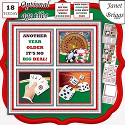 CASINO NIGHT 7.5 Quick Layer Card & Ages Mini Kit