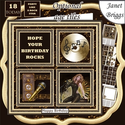 CONCERT NIGHT MUSIC 7.5 Quick Layer Card & Ages Mini Kit