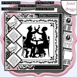 CELEBRATIONS SILHOUETTE 7.5 Quick Layers Card & Insert Mini Kit