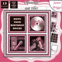 CONCERT NIGHT MUSIC PINK 7.5 Quick Layer Card & Ages Mini Kit