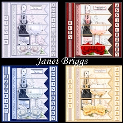 CHAMPAGNE 7.5 Wedding Anniversary or Congratulations Alphabet & Age Bumper Kit 