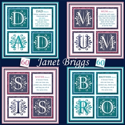 FAMILY DEFINITION SQUARES Humorous 7.5 Quick Layer Cards Bumper Kit