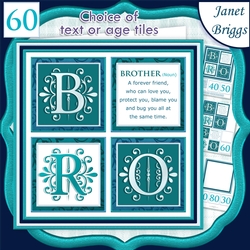 BROTHER DEFINITION SQUARES 7.5 Humorous Birthday Quick Layer Card