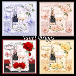 CHAMPAGNE CELEBRATIONS 7.8 Decoupage & Insert Bumper Kit
