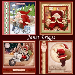 CHRISTMAS SANTA 7.5 Decoupage & Inserts Bumper Kit