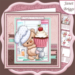 A BEARY MICE SURPRISE 7.5 Baking Decoupage & Insert Mini Kit