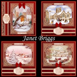 CHRISTMAS RED & GOLD 7.5 Quick Layer Cards & Inserts Bumper Kit