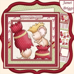 CHRISTMAS CRACKER FUN 7.5 Decoupage & Insert Mini Kit