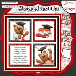 GRADUATION PASSING EXAMS SQUARES 7.5 Quick Layer Card & Insert Mini Kit