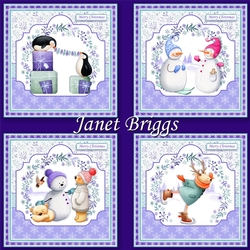 CHRISTMAS SNOW PALS 7.5 Decoupage & Inserts Bumper Kit