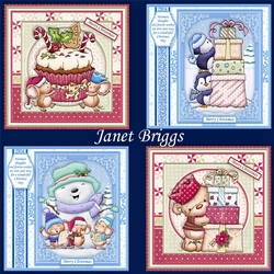 CUTE CHRISTMAS MIX Set 2 7.5 Decoupage & Inserts Bumper Kit