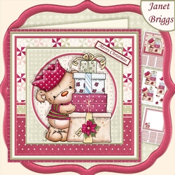 BEARING CHRISTMAS PRESENTS 7.5 Decoupage & Insert Kit