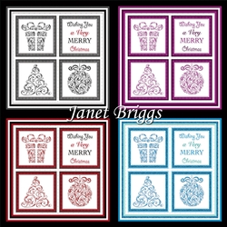 CHRISTMAS ICONS SQUARES 7.5 Quick Layer Cards & Insert Bumper Kit