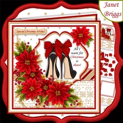 ALL I WANT FOR CHRISTMAS IS SHOES 7.5 Decoupage & Insert Mini Kit