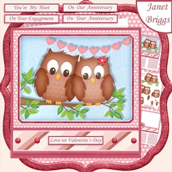 YOURE MY HOOT 7.5 Decoupage & Insert Mini Kit Various Occasions