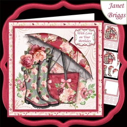 ROSES & RAINY DAYS 7.5 Decoupage & Insert Mini Kit