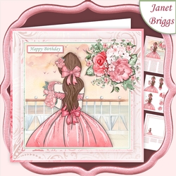 ROSE GIRL 7.5 Decoupage & Insert Mini Kit