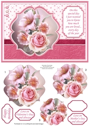 LILY ROSES & VERSE A5 Card Topper & Pyramage