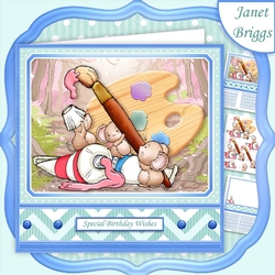 MODERN ART MICE 7.5 Decoupage & Insert Mini Kit