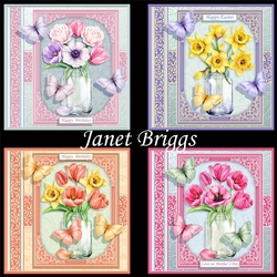 SPRING FLORALS 7.5 Decoupage & Inserts Bumper Kit