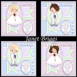 FIRST HOLY COMMUNION 7.5 Decoupage & Inserts Bumper Kit