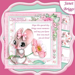 MOUSE & BLOSSOM With Verse 7.5 Decoupage & Insert Kit