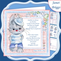 BLUE BUNNY & VERSE 7.5 Decoupage & Insert Kit