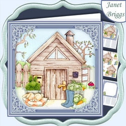 THE GARDEN OR ALLOTMENT SHED 7.5 Decoupage & Insert Mini Kit