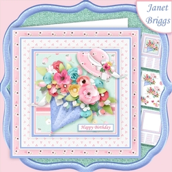 FLORAL UMBRELLA 7.5 Decoupage & Insert Kit