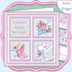FEMALE GARDENER SQUARES 7.5 Quick Layer Card & Insert Kit