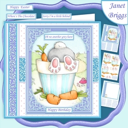 ANOTHER GREY HARE or EGG HUNT Decoupage Kit Various Occasions