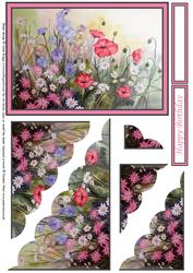 Meadow Flowers Scalloped Corner Stacker