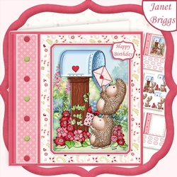 POSTING HEDGEHOG LOVE 7.5 Decoupage & Insert Mini Kit