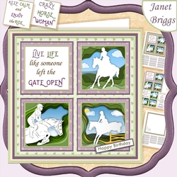 HORSE RIDING SQUARES 7.5 Quick Layer Card & Insert Kit