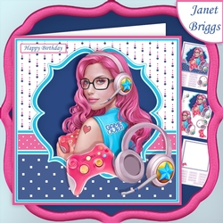 GAMER GIRL 7.5 Decoupage & Insert Mini Kit