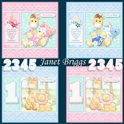 NEW BABY AND TODDLER AGES 7.5 Decoupage & Inserts Bumper Kit