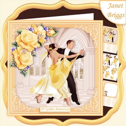 GOLDEN STRICTLY COME DANCING 7.5 Decoupage & Insert Mini Kit