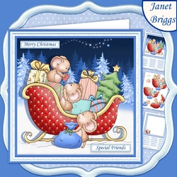 BELIEVE IN MAGIC Christmas 7.5 Decoupage & Insert Mini Kit