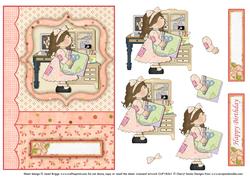 Little Miss Patchwork Crafter Decoupage