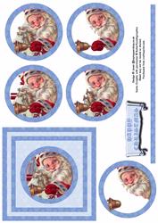 Vintage Santa Tunnel Sheet