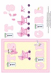 It's a Girl, New Baby Step by Step Decoupage